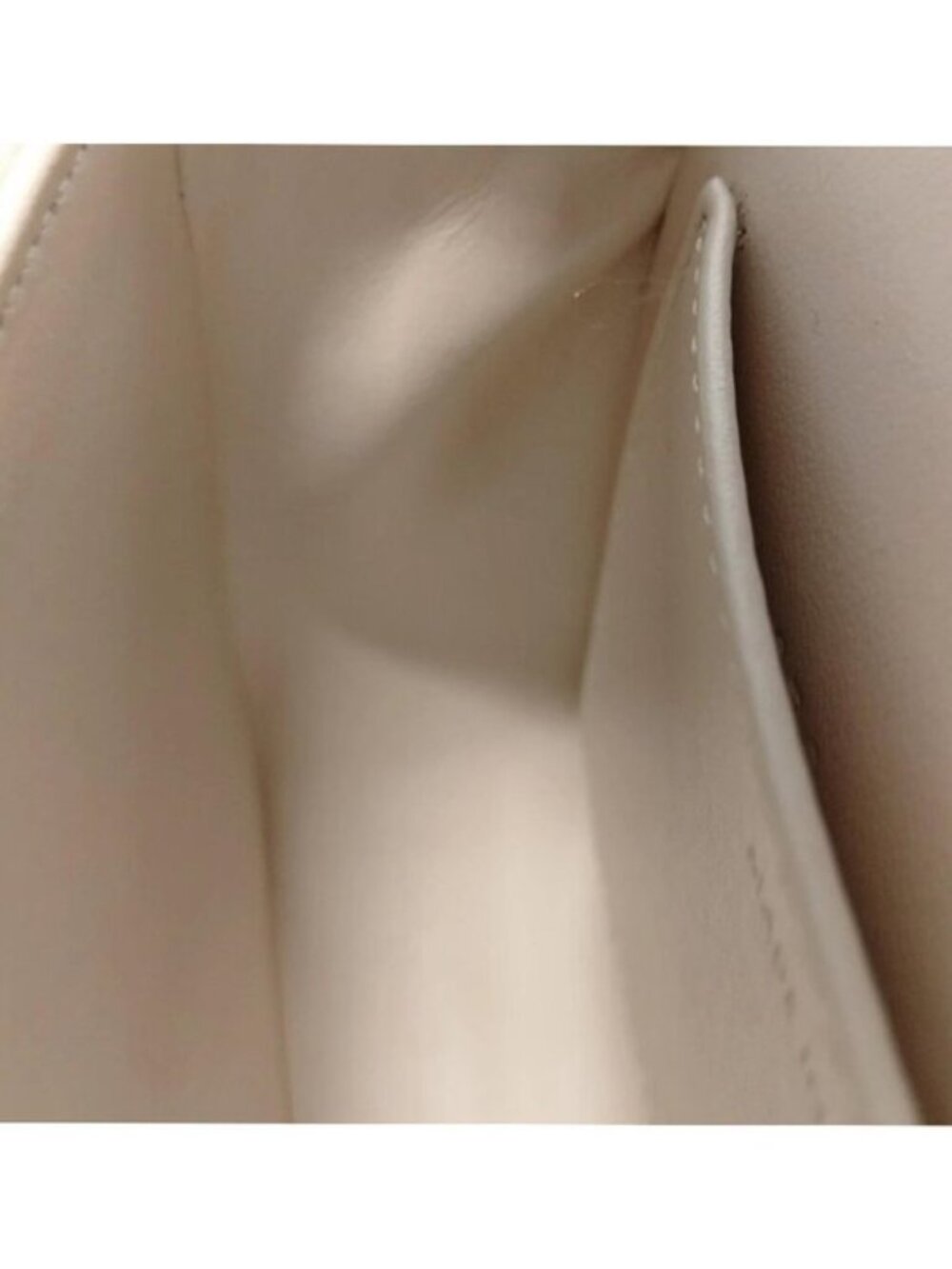 Authentic Celine Triomphe Small Shoulder Bag White Leather Gold Logo Crossbody - Picture 10 of 16
